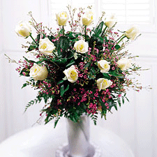 Israelische Blumen (f2) Weiße Rosen