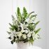 Israel Flowers (F39) White flower arrangement