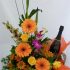 Israel Flowers (F42) Arrangement de fleurs et de vins mousseux