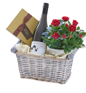 Luxury Red Wine Gift Basket (f45)